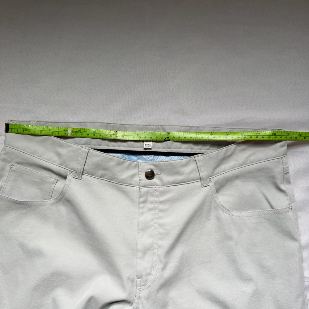 Peter Millar Gray Performance Golf Pants 38x34 5-… - image 8